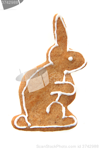 Image of nice gingerbread rabbit 