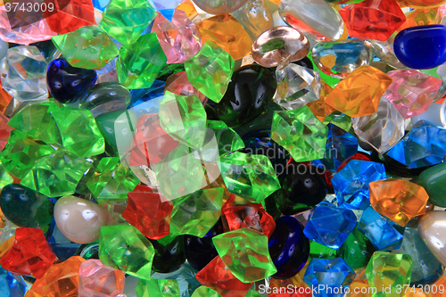 Image of plastic color beads texture