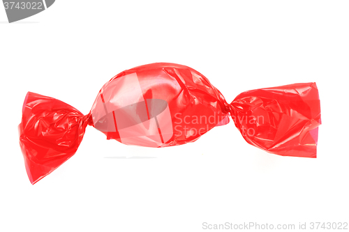 Image of red bonbon isolated