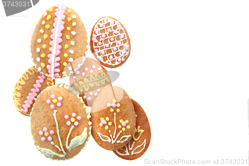 Image of easter gingerbread eggs