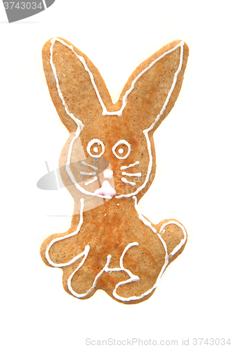 Image of nice gingerbread rabbit 