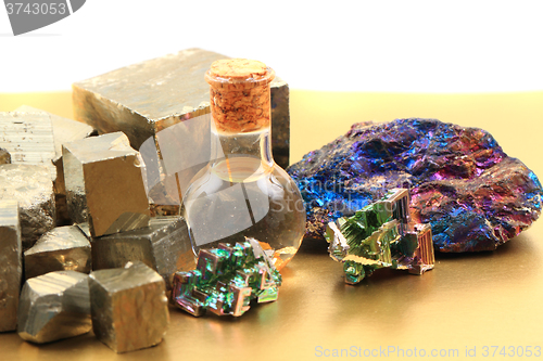 Image of metal mineral collection