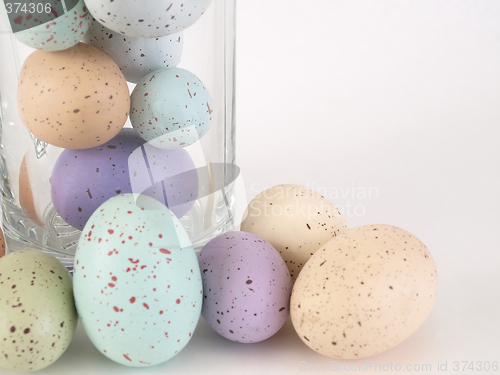 Image of Pastel Eggs on Display