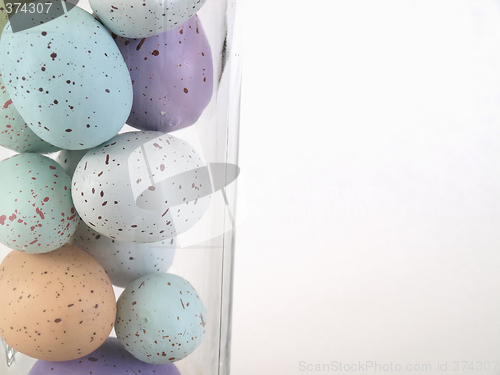 Image of Pastel Eggs in Glass