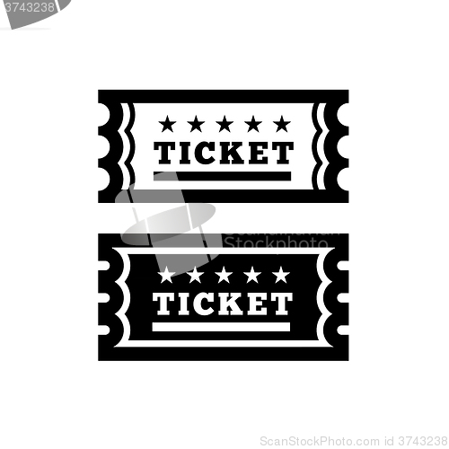 Image of Vector Vintage Ticket Icon