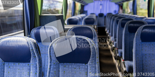 Image of travel bus interior