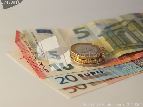 Image of Euro coins and notes