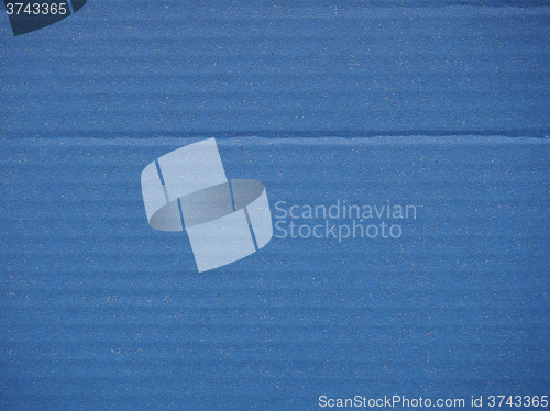 Image of Blue corrugated cardboard background