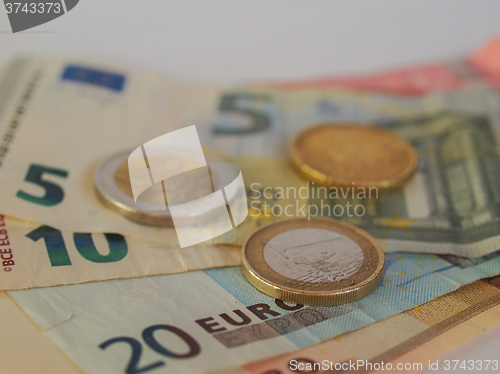 Image of Euro coins and notes