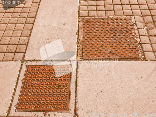 Image of  Metal manhole vintage