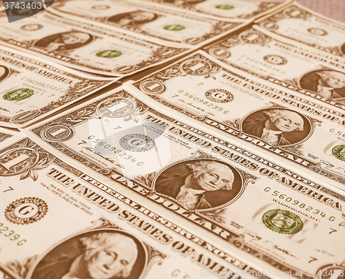 Image of  Dollar notes 1 Dollar vintage