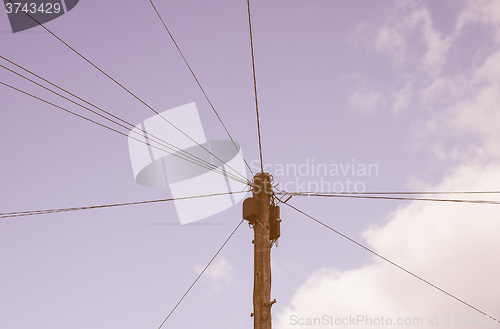 Image of  Telecommunications pole vintage