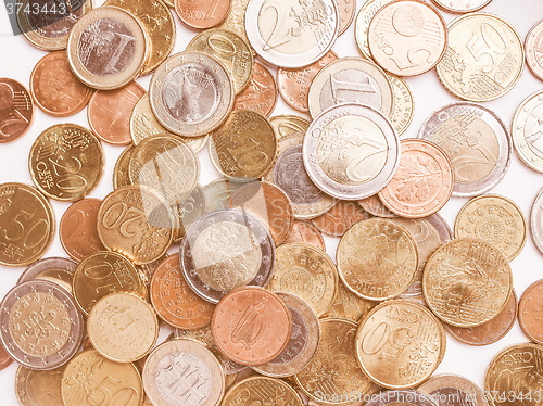 Image of  Euro coins vintage