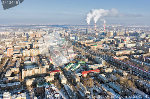 Image of Residential district near power station. Tyumen