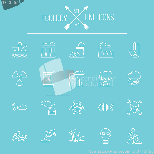 Image of Ecology icon set.
