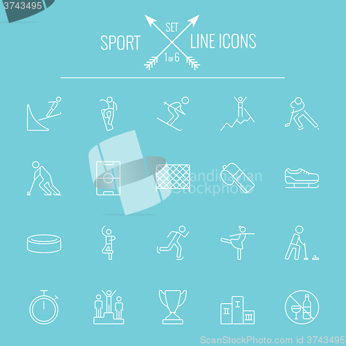 Image of Sport icon set.
