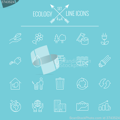 Image of Ecology icon set.