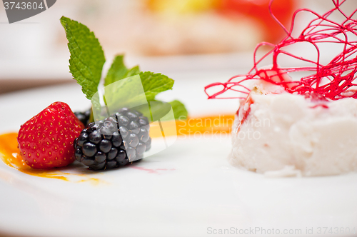 Image of yogurt souffle closeup