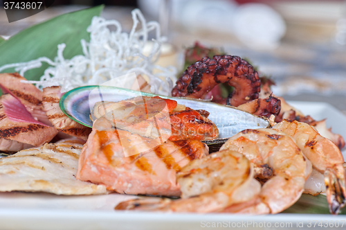 Image of seafood mix dish