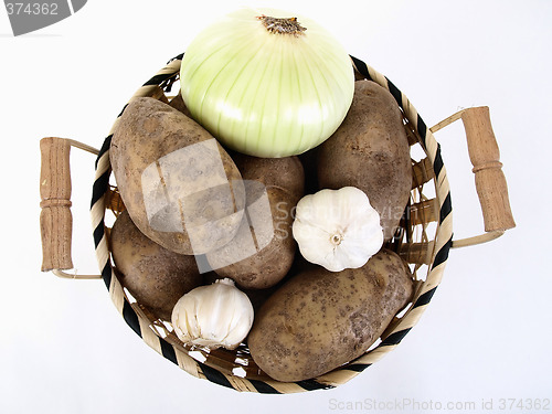 Image of Potatoes, Onion and Garlic