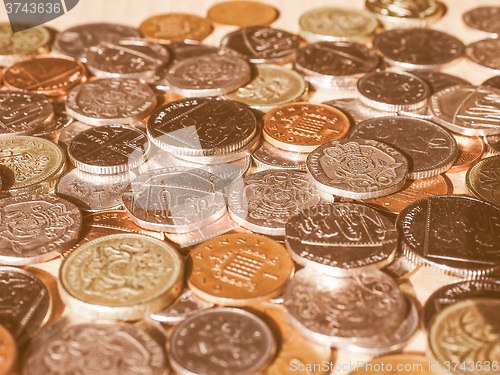 Image of  Pound coins vintage