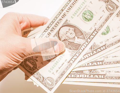Image of  Dollar notes vintage
