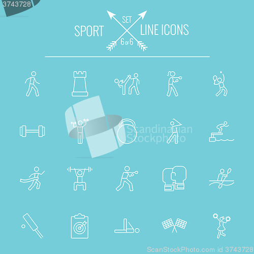 Image of Sport icon set.