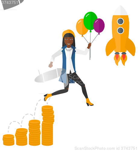 Image of Successful business start up.