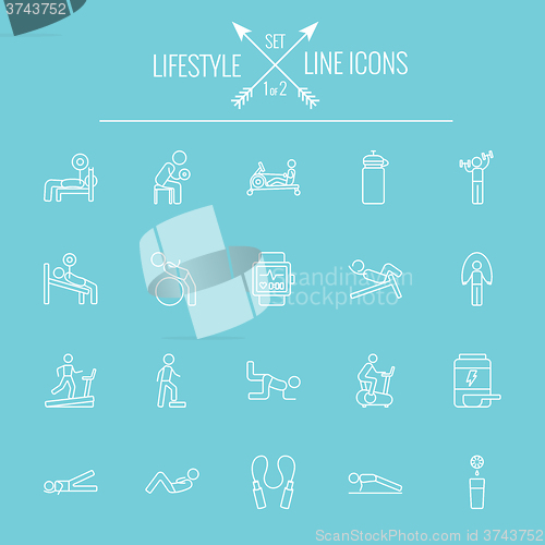 Image of Lifestyle icon set.