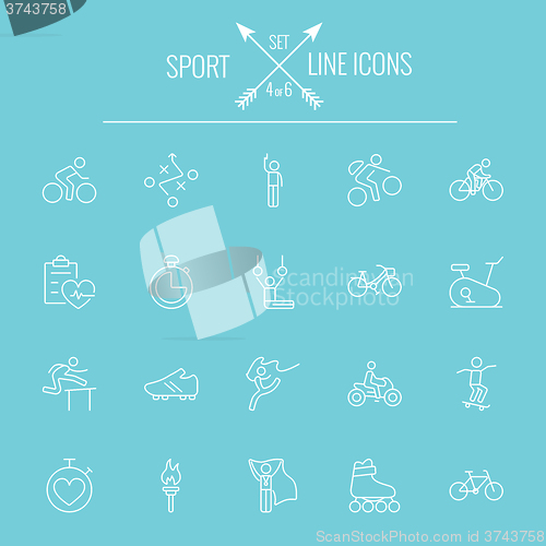 Image of Sport icon set.