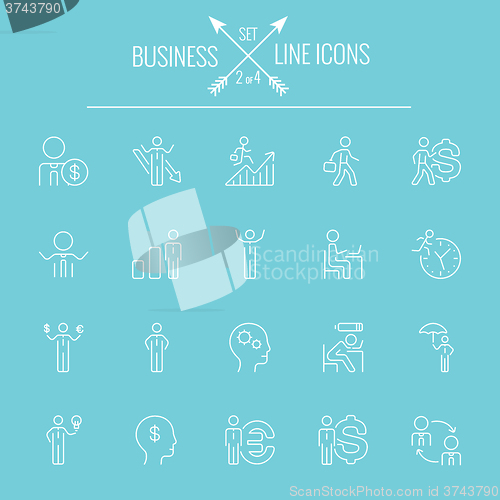 Image of Business icon set.