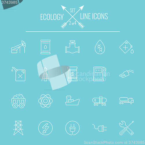 Image of Ecology icon set.