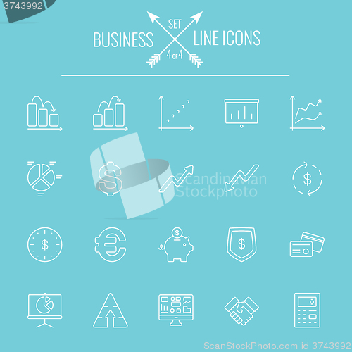 Image of Business icon set.