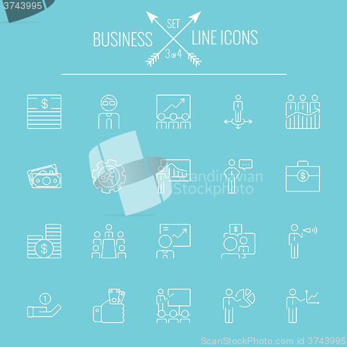 Image of Business icon set.