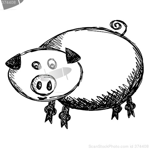 Image of Pig illustration