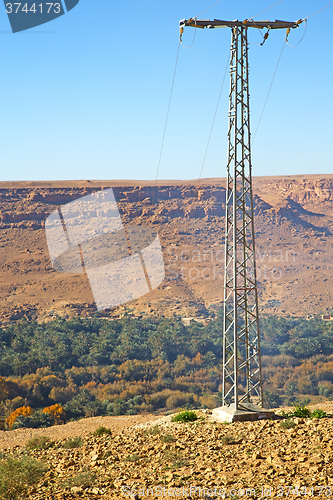 Image of   utility pole in africa   pylon