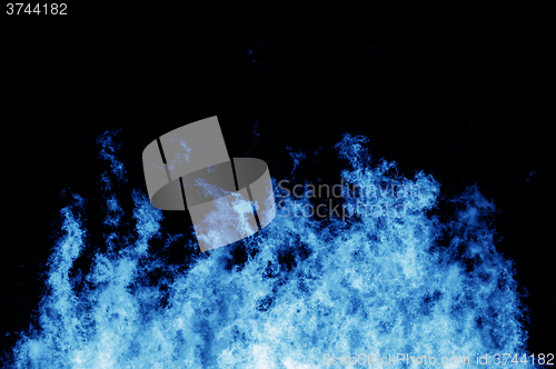 Image of Detailed blue flames