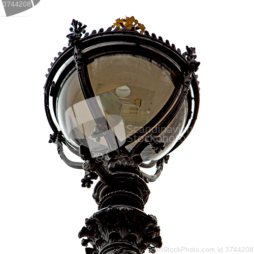 Image of europe in the sky of london lantern and abstract illumination