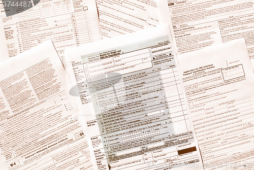 Image of  Tax forms vintage