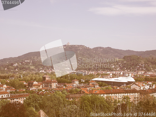 Image of Retro looking Turin hills