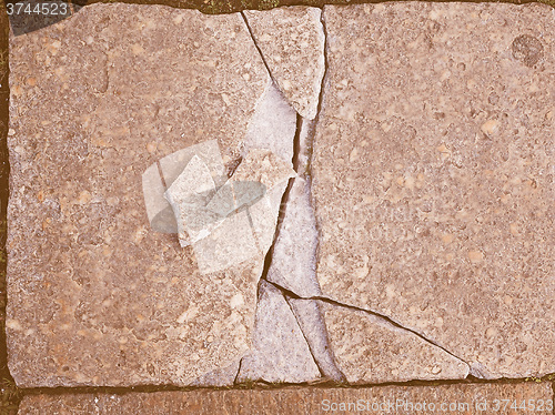 Image of Retro looking Broken stone