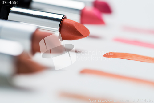 Image of close up of lipsticks range