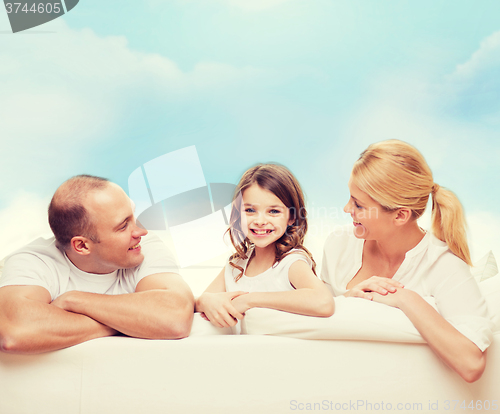 Image of happy family at home