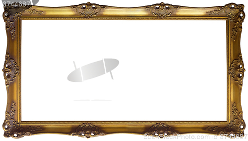 Image of Panoramic Golden Frame Cutout