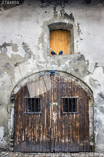 Image of Medieval wooden door