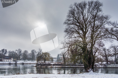 Image of River Danube in winter