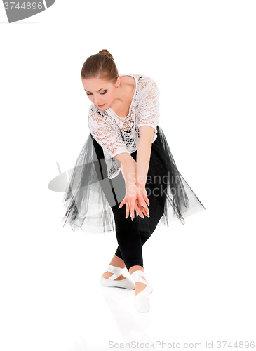 Image of Young beautiful ballet dancer