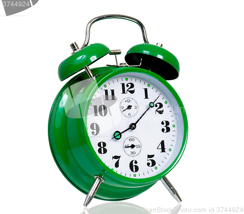 Image of Big green alarm clock