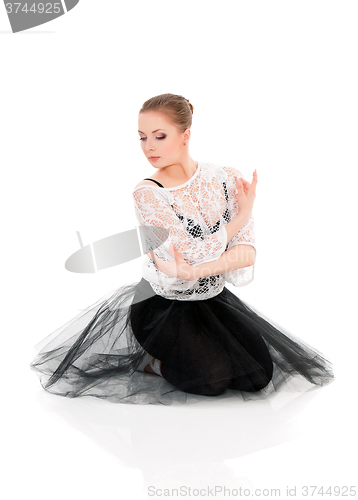 Image of Young beautiful ballet dancer