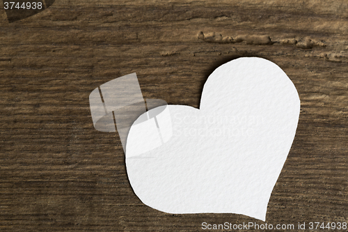 Image of White paper heart   